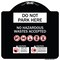 Signmission Do Not Park Here No Hazardous Waste Accepted Heavy-Gauge Aluminum Sign, 18" H, BW-1818-24147 A-DES-BW-1818-24147 - alternate 1